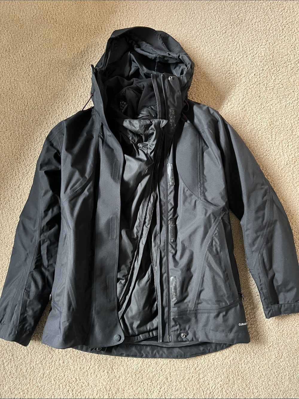 Women’s Black Waterproof Hooded Jacket